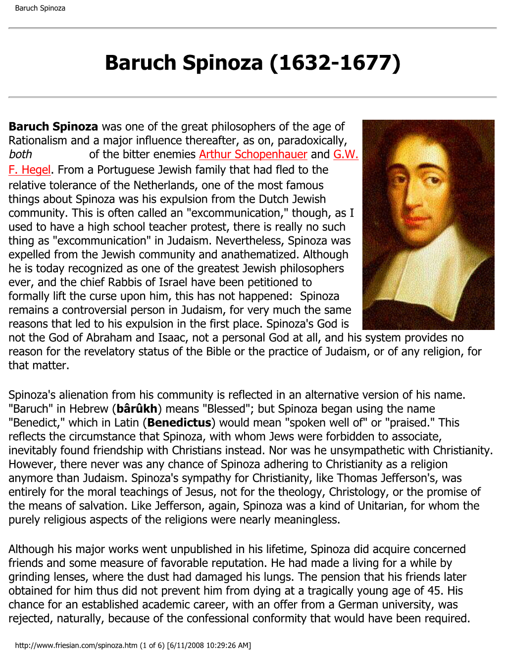 Baruch Spinoza