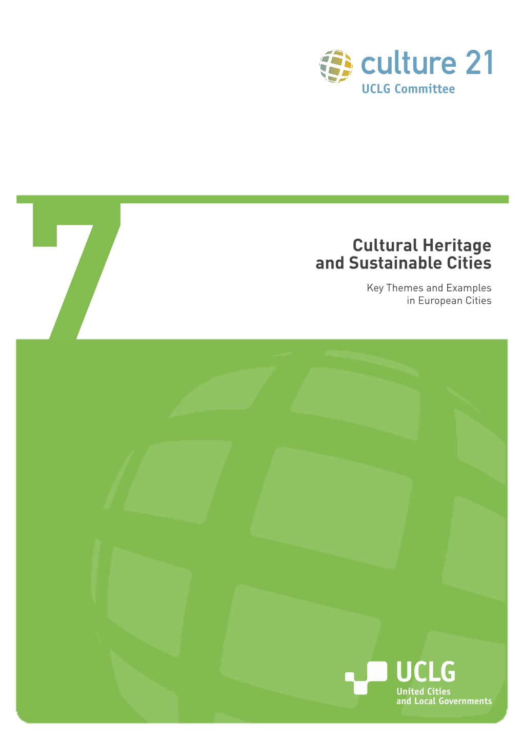 7 Cultural Heritage and Sustainable Cities