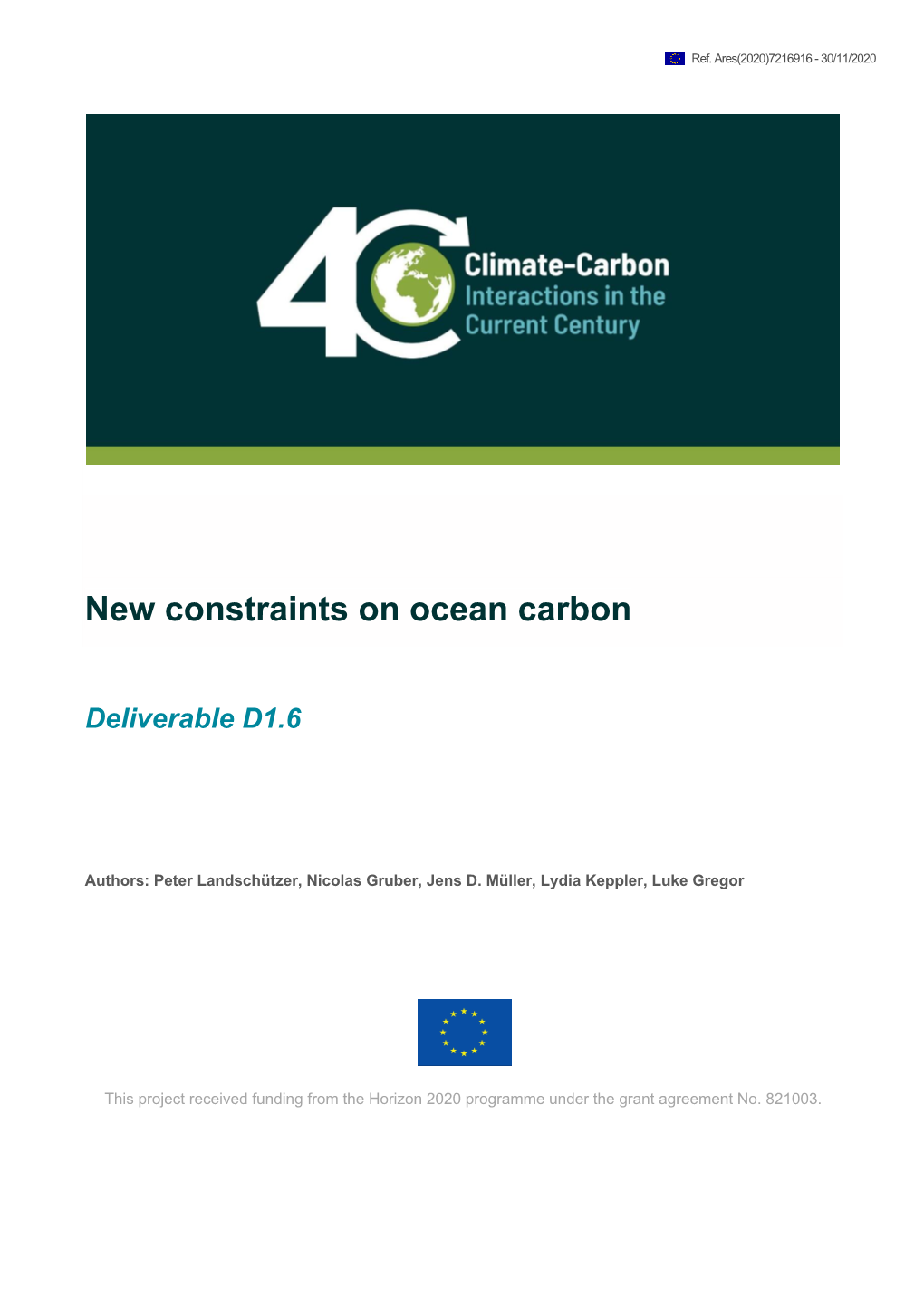 New Constraints on Ocean Carbon