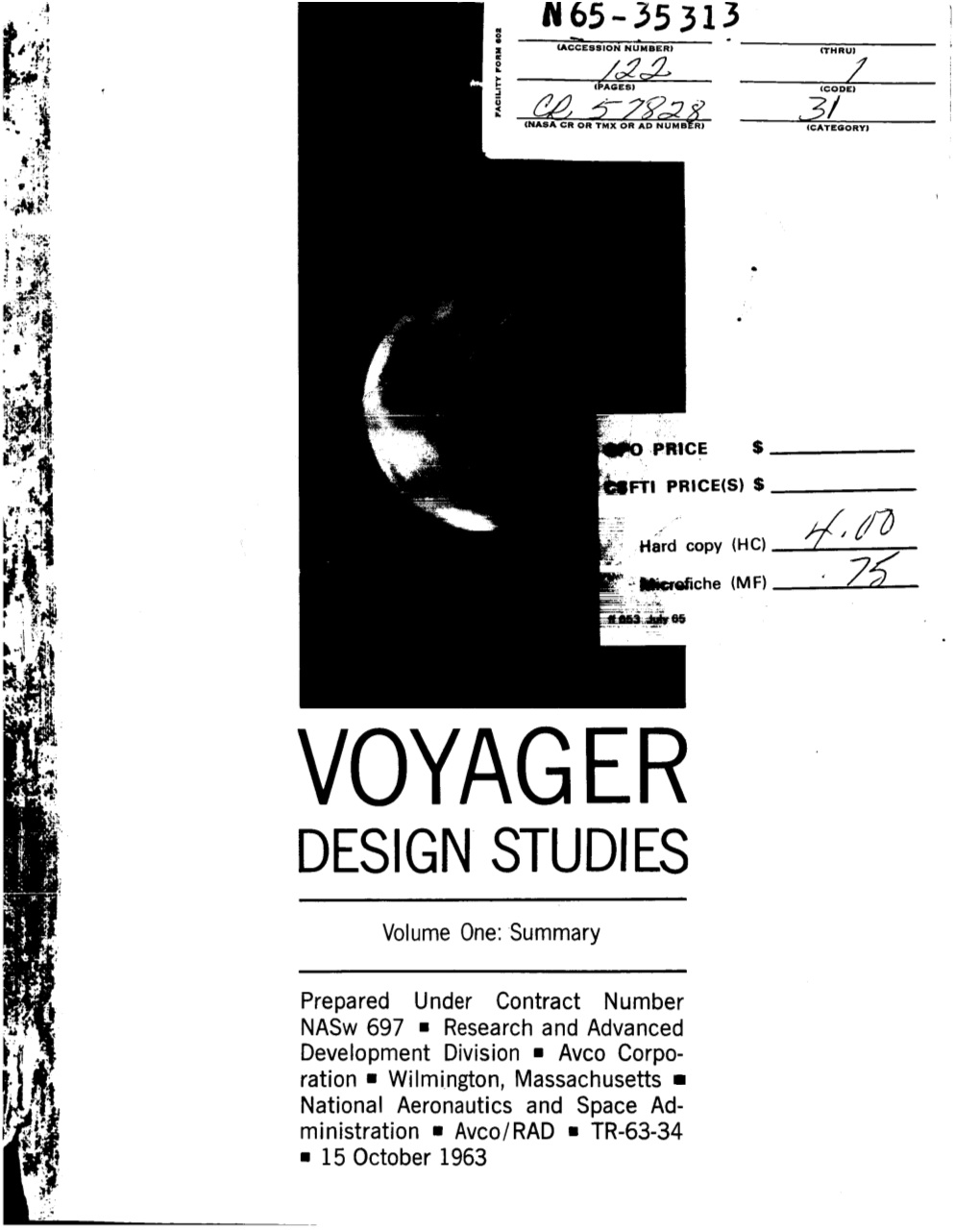 Voyager Design Studies