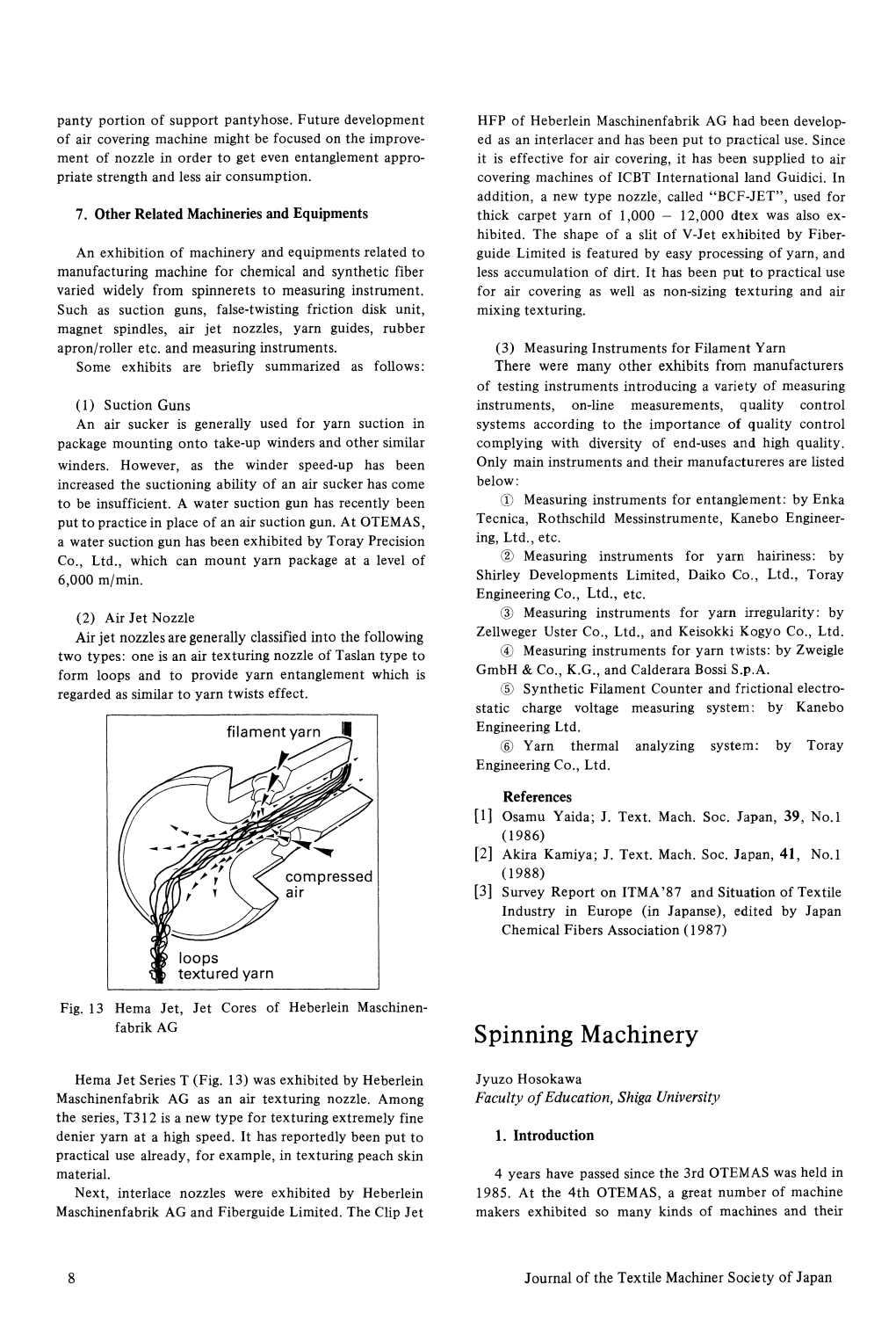 Spinning Machinery