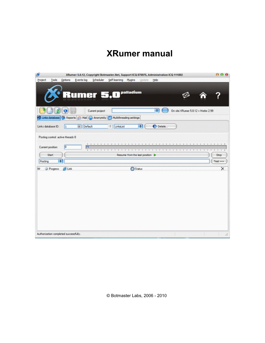 Xrumer Manual