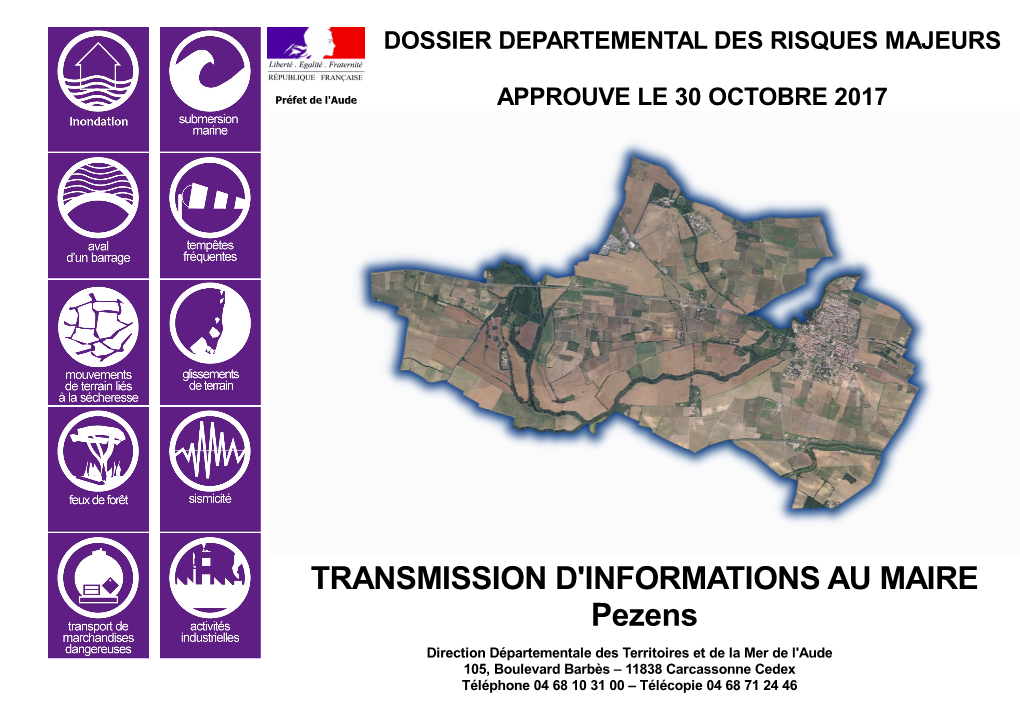 TRANSMISSION D'informations AU MAIRE Pezens