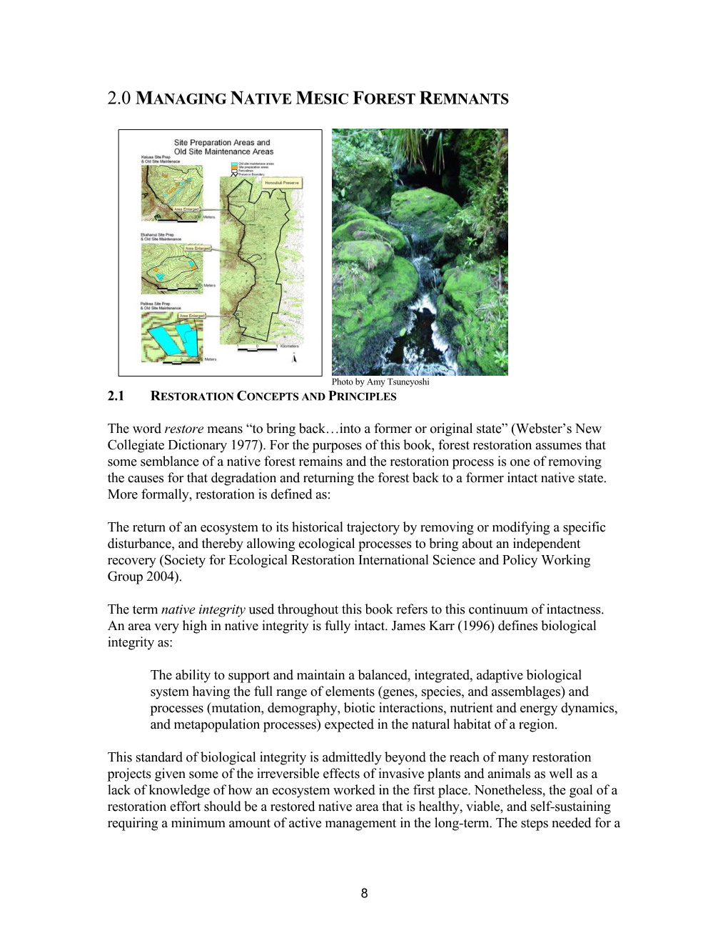 2.0 Managing Native Mesic Forest Remnants