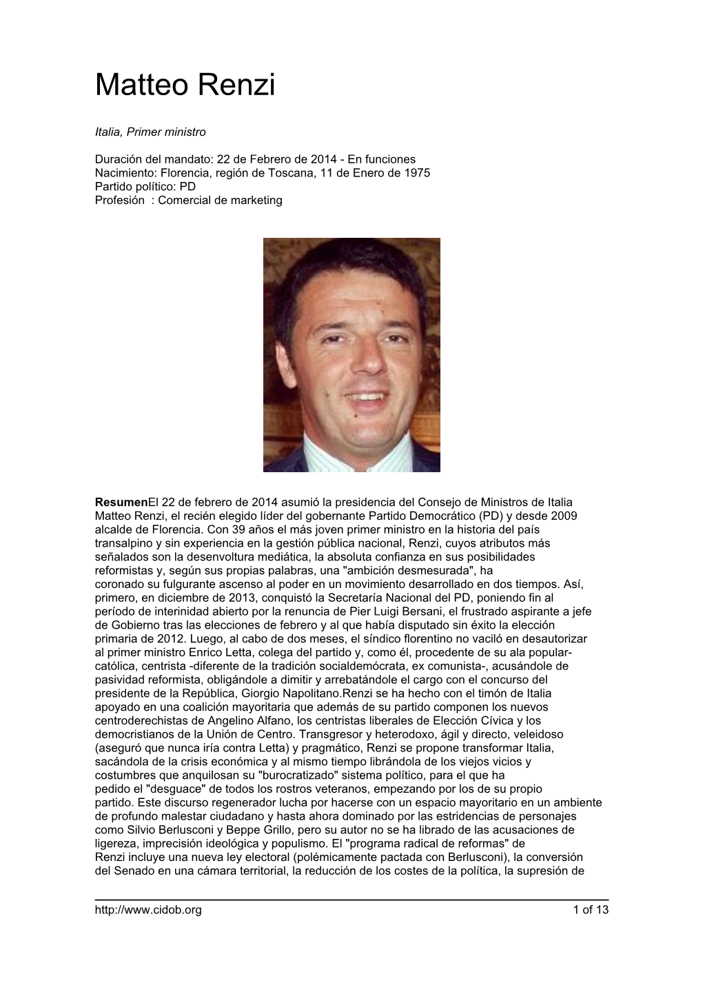 Matteo Renzi