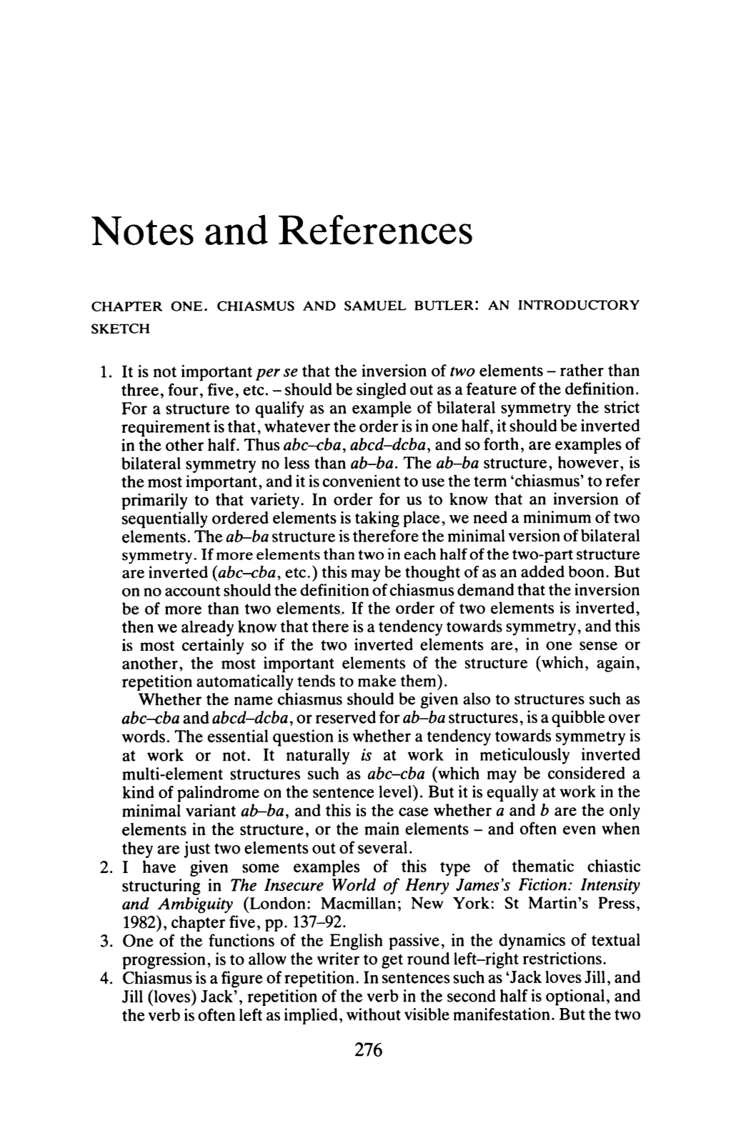 Notes and References