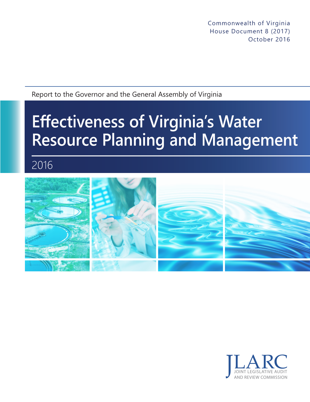 Effectiveness of Virginia's Water Resource Planning and Management