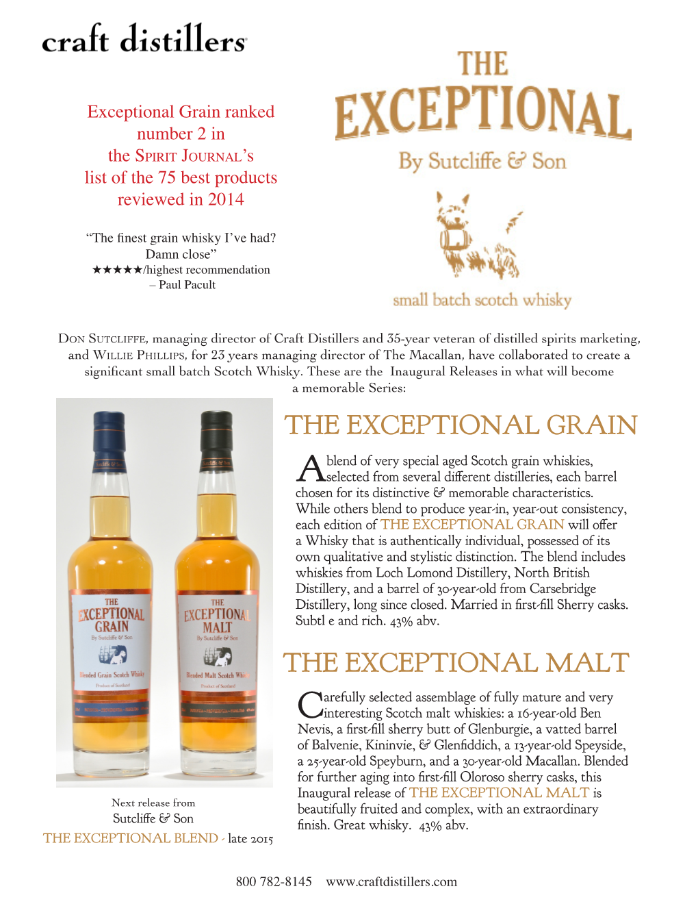 The Exceptional Grain the Exceptional Malt