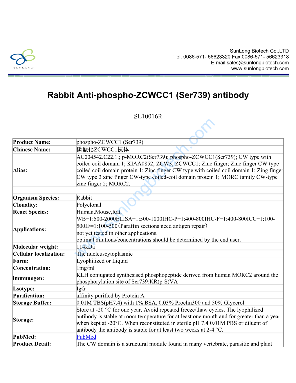 (Ser739) Antibody-SL10016R