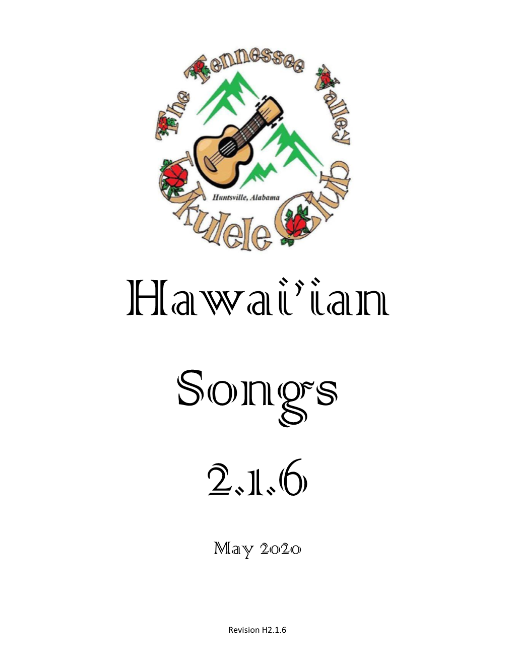 Hawai'ian Songs, Version 2.1.6