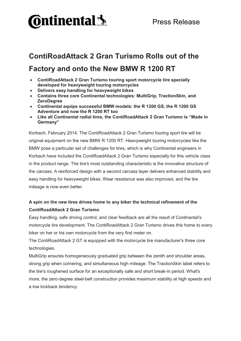 Press Release Contiroadattack 2 Gran Turismo Rolls out of The