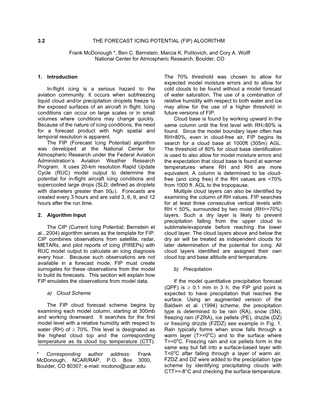 3.2 the Forecast Icing Potential (Fip) Algorithm