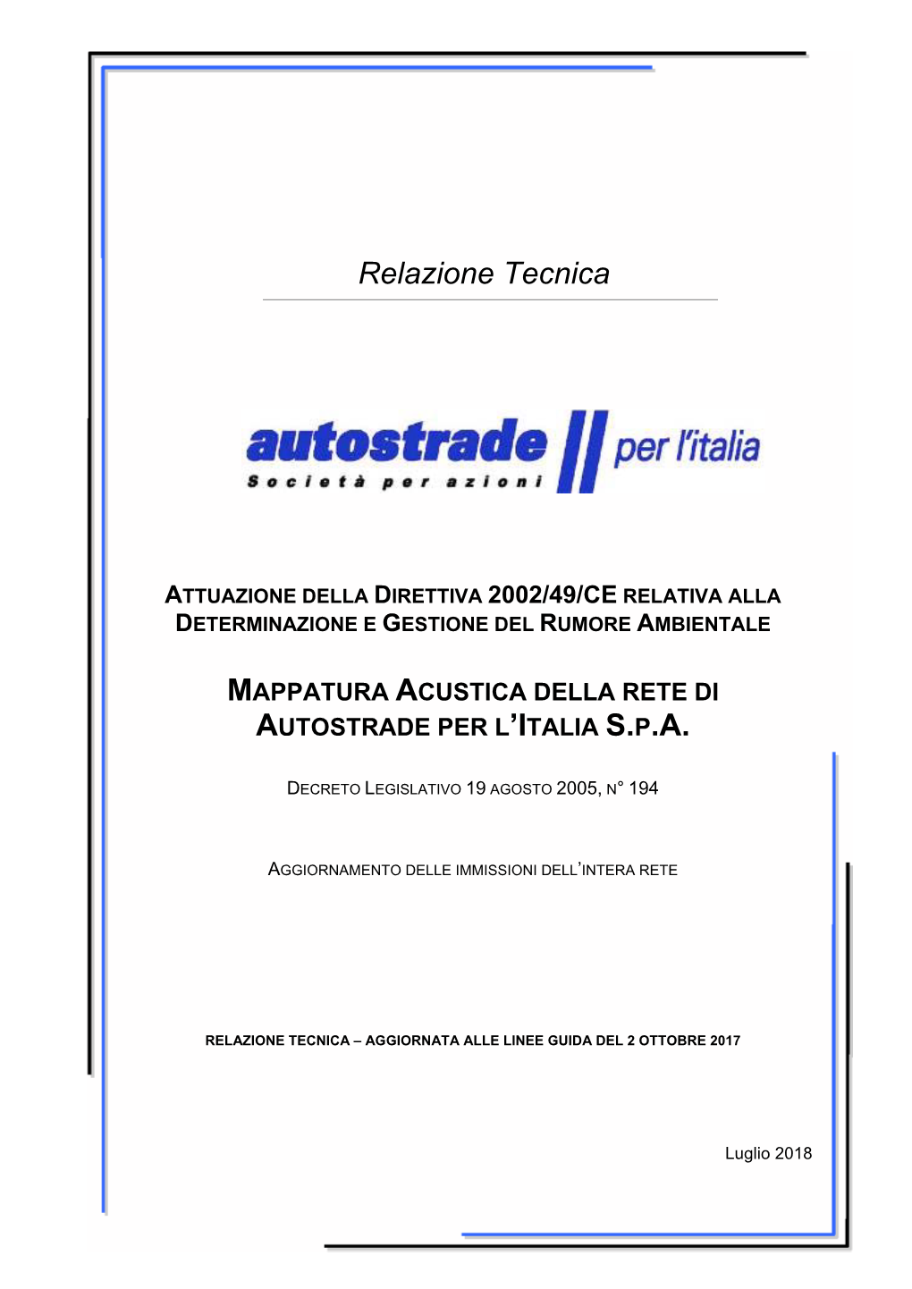 Relazione Tecnica