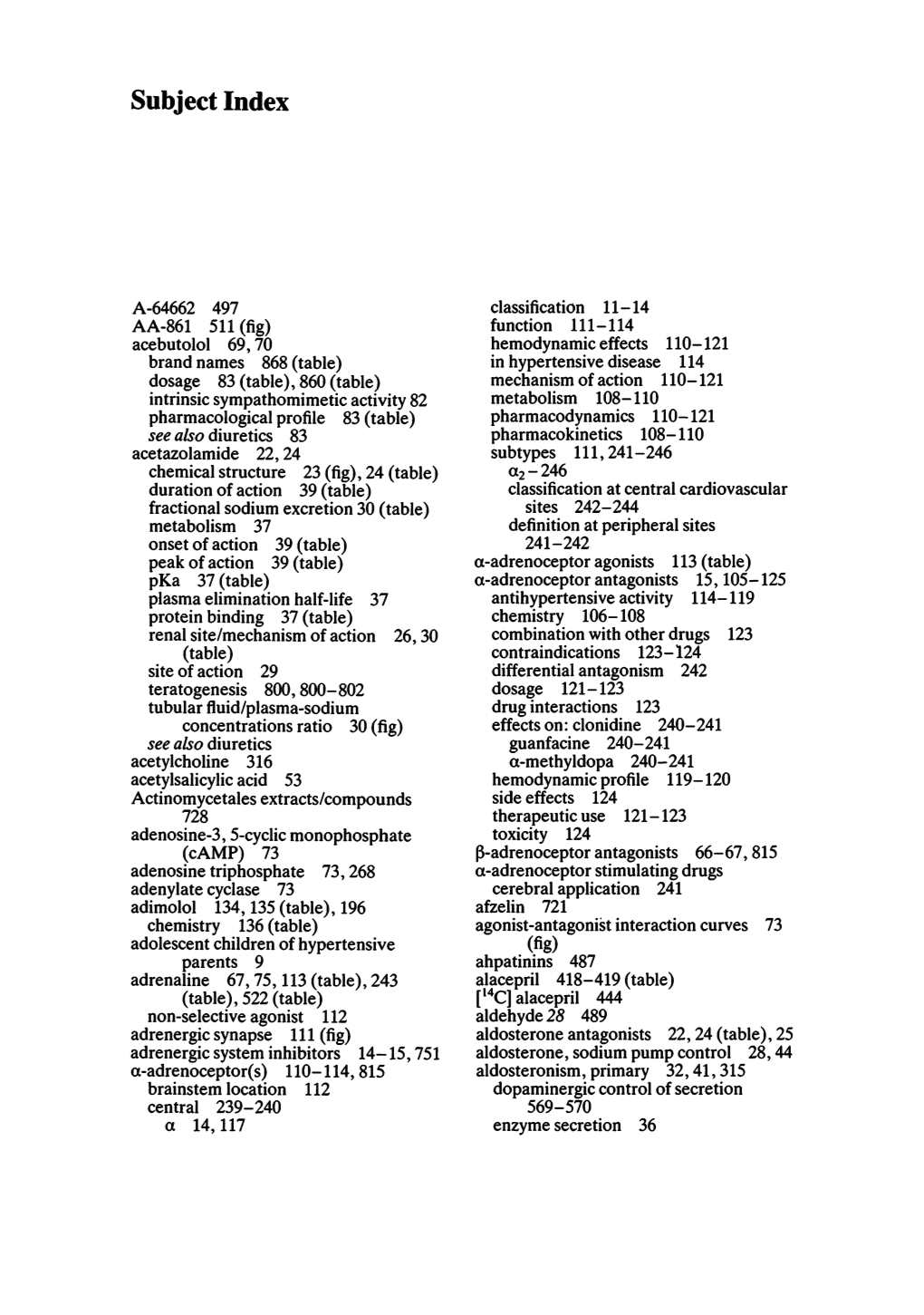 Subject Index