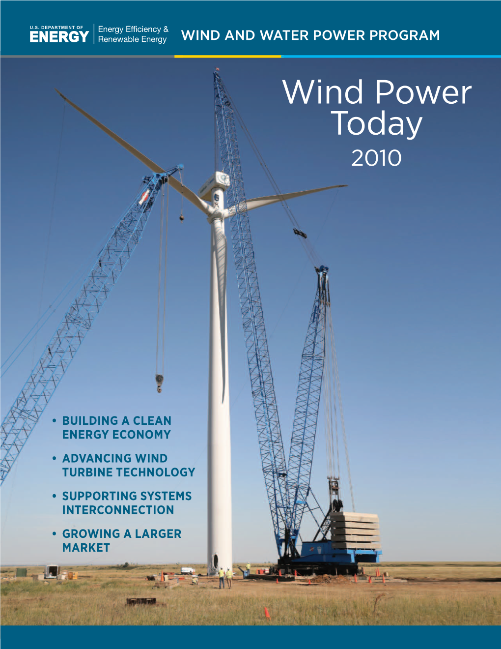 Wind Power Today, 2010, Wind and Water Power Program