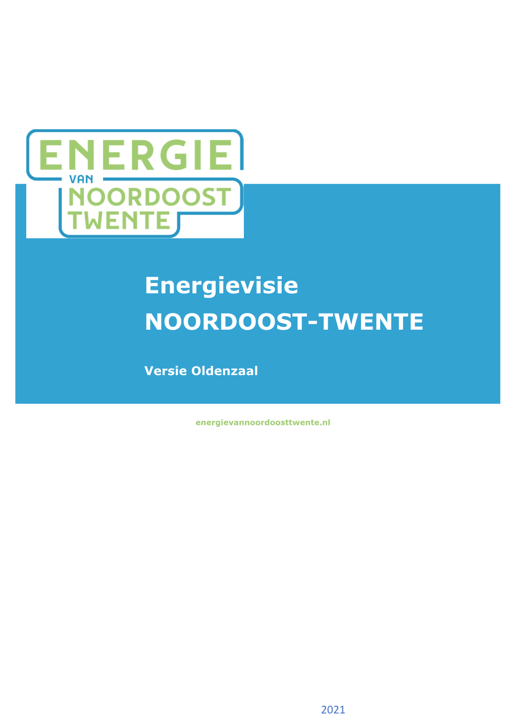 Energievisie NOORDOOST-TWENTE