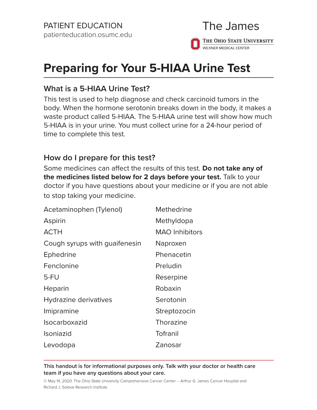 Preparing for Your 5-HIAA Urine Test