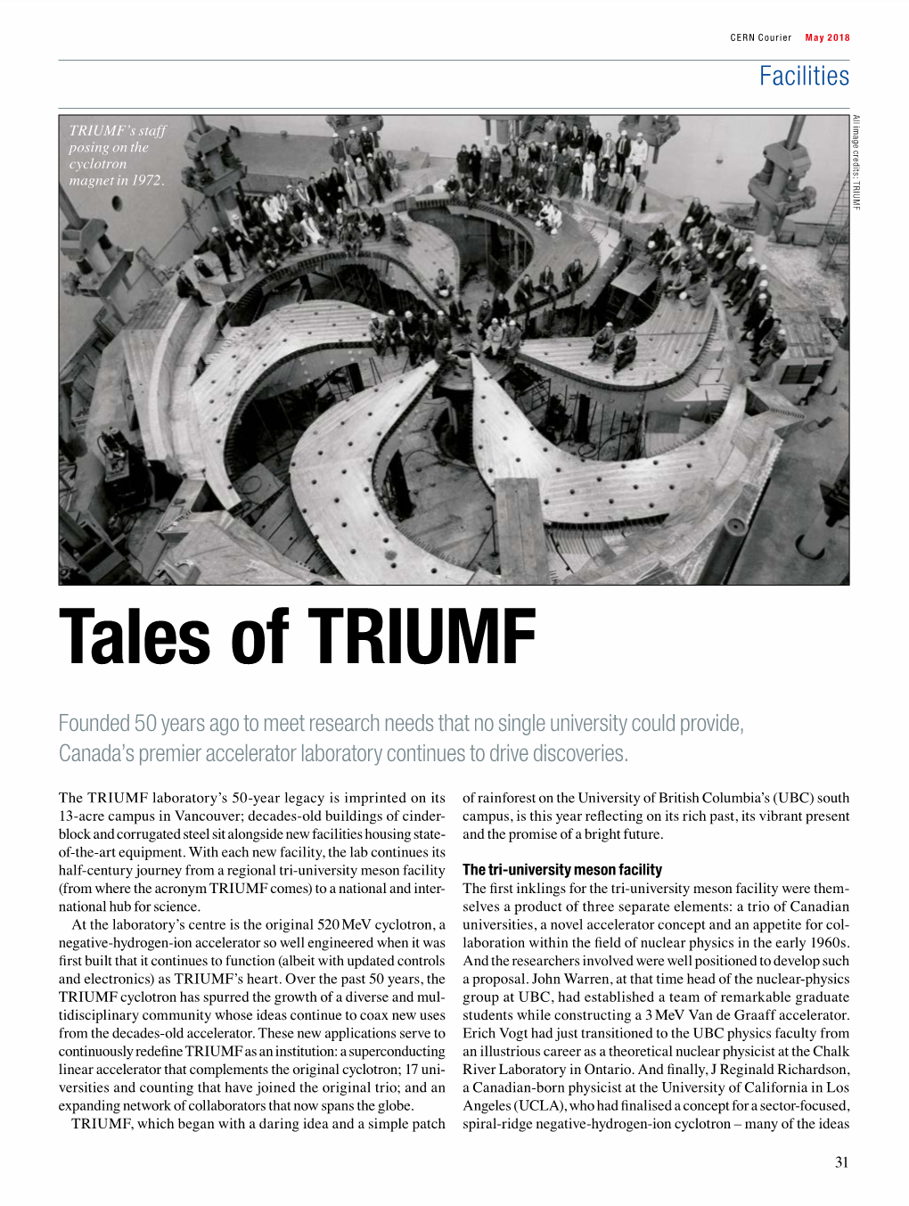 Tales of TRIUMF