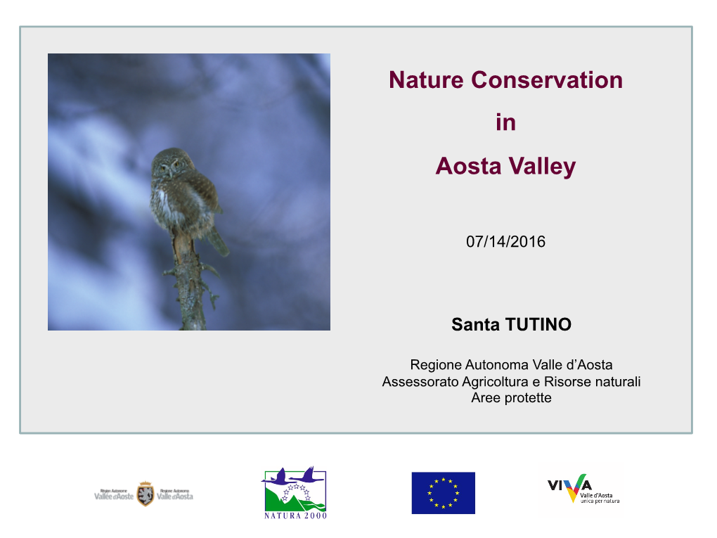 Nature Conservation in Aosta Valley