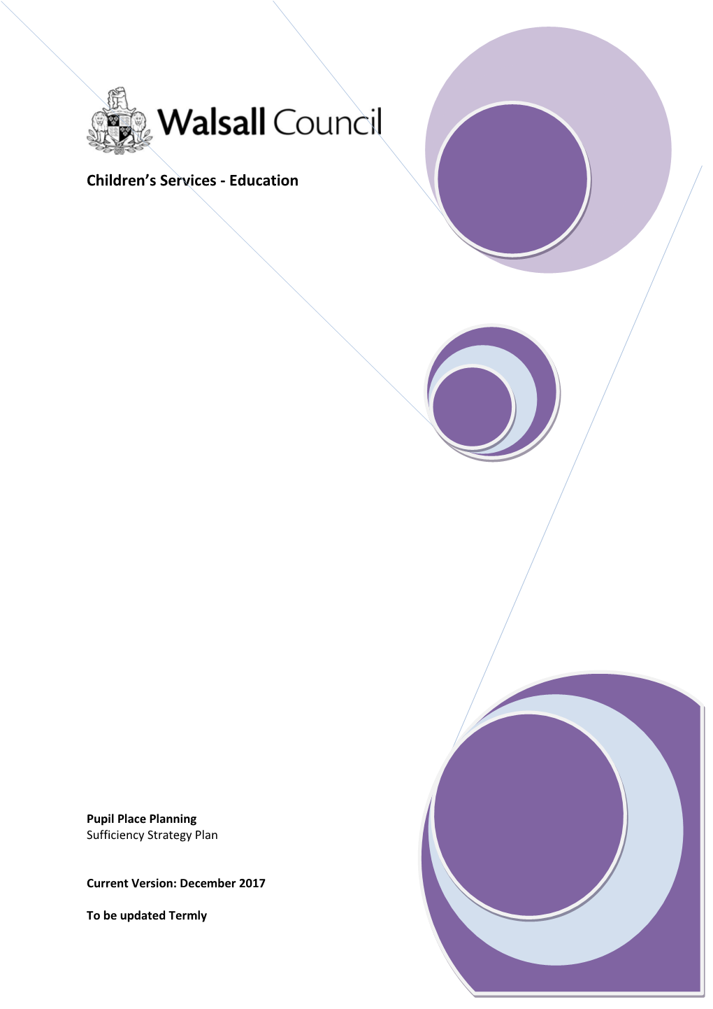 Pupil Place Planning Sufficiency Strategy Plan
