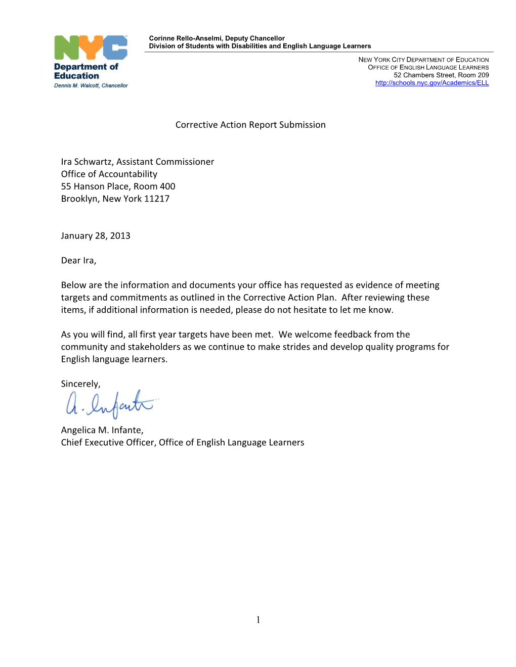 Corrective Action Report Submission