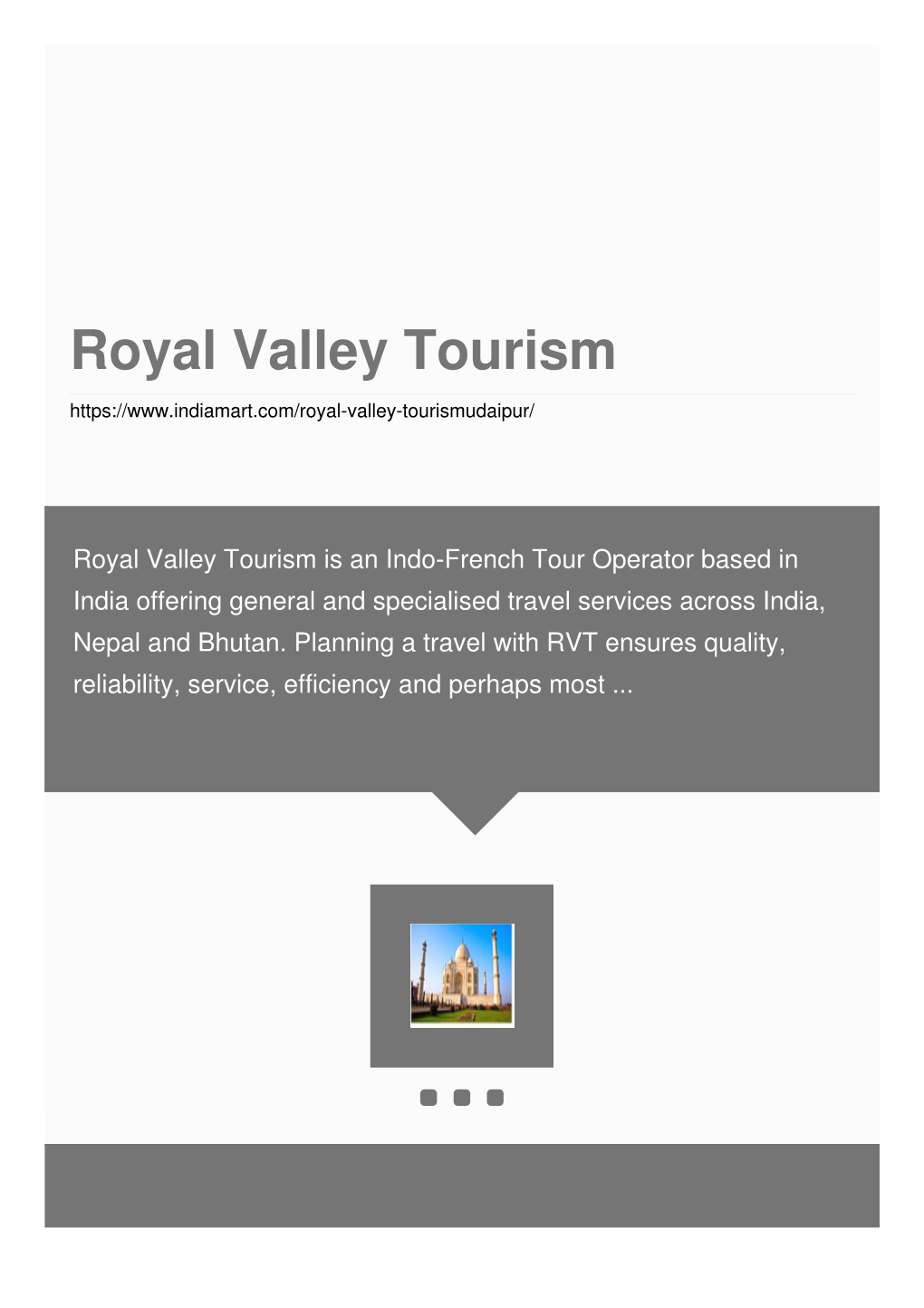 Royal Valley Tourism