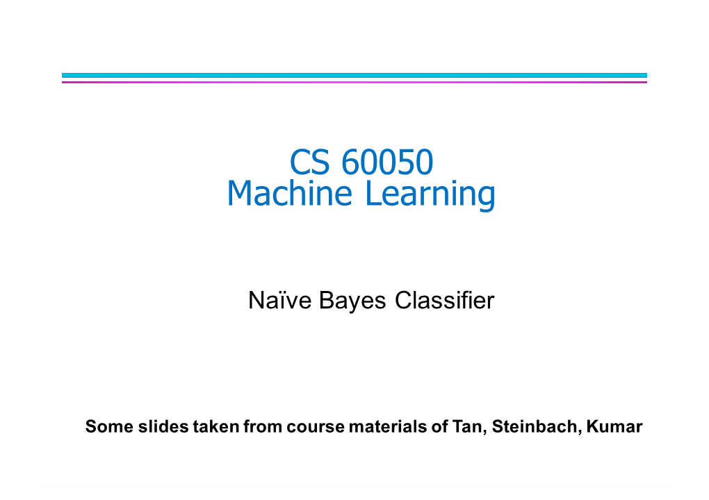 Naïve Bayes Classifier