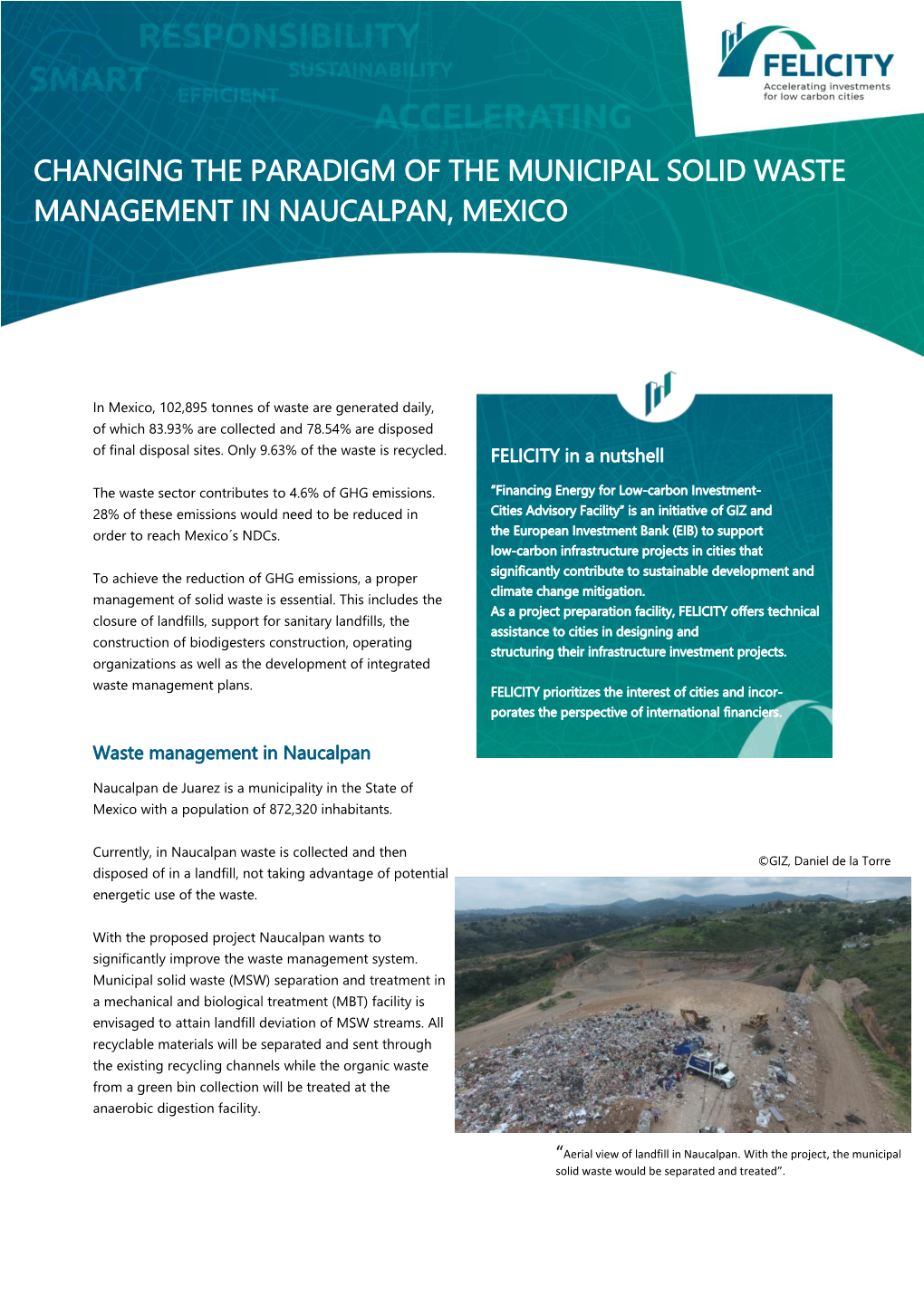 Changing the Paradigm of the Municipal Solid Waste Management in Naucalpan, Mexico