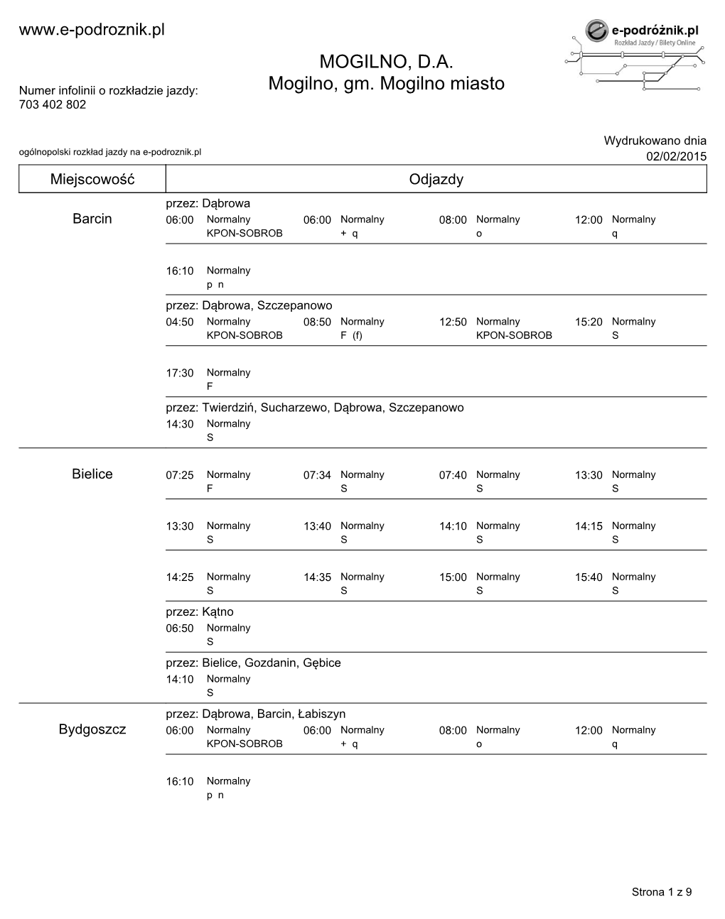 Rozkład Jazdy Pks (Pdf)