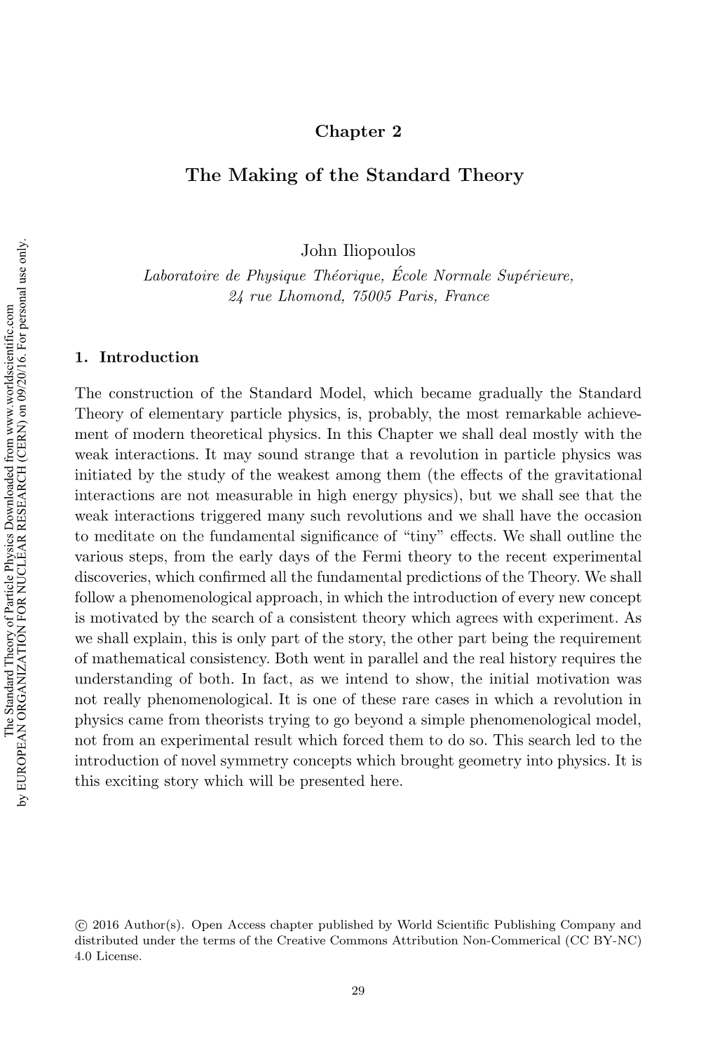 The Making of the Standard Theory