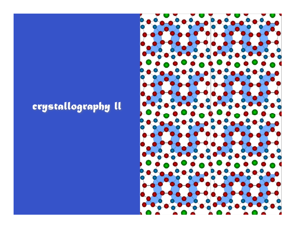 Crystallography Ll Lattice N-Dimensional, Infinite, Periodic Array of Points, Each of Which Has Identical Surroundings