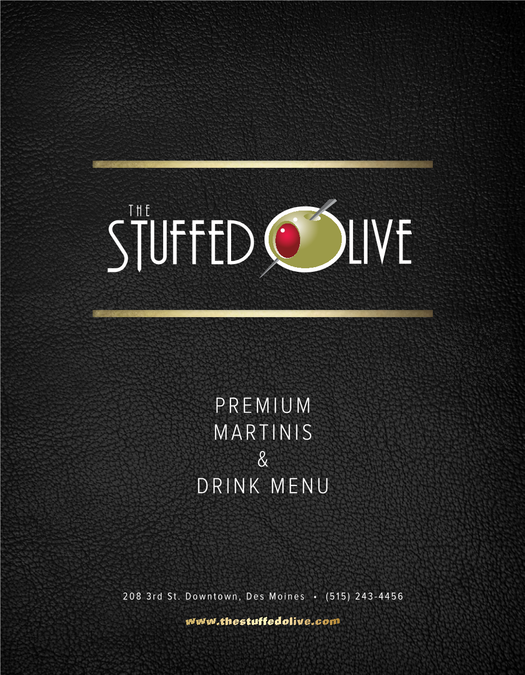 Premium Martinis & Drink Menu