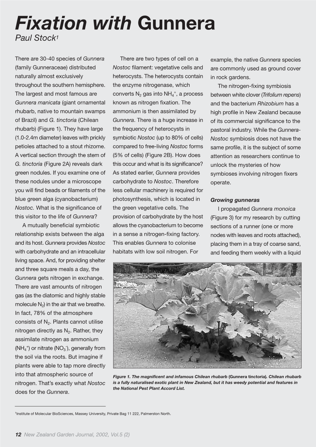 New Zealand Garden Journal, 2002, Vol.5 (2) 2A