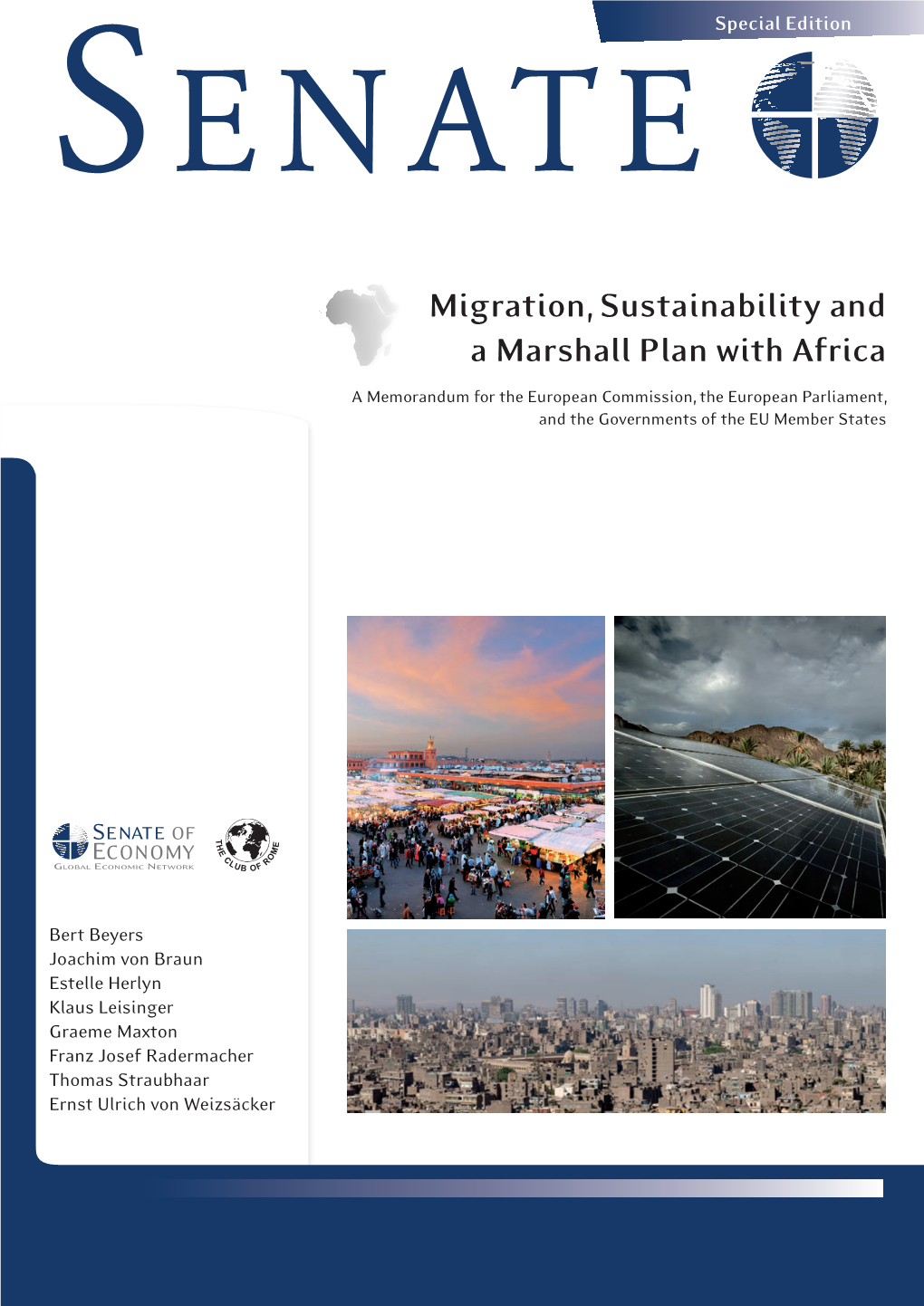 Migration, Sustainability and a Marshall Plan with Africa