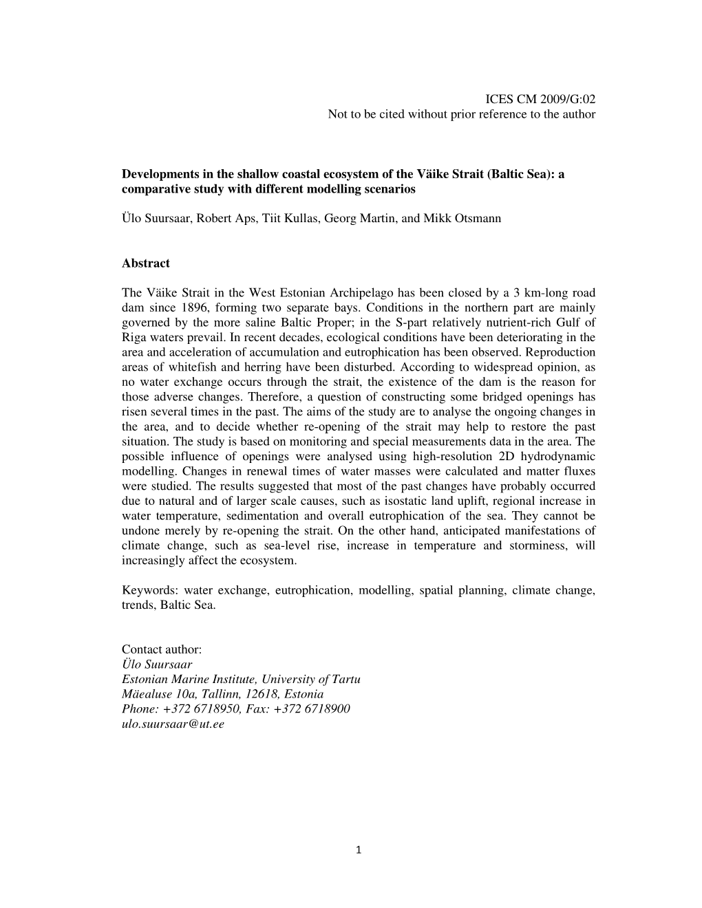 Baltic Sea): a Comparative Study with Different Modelling Scenarios