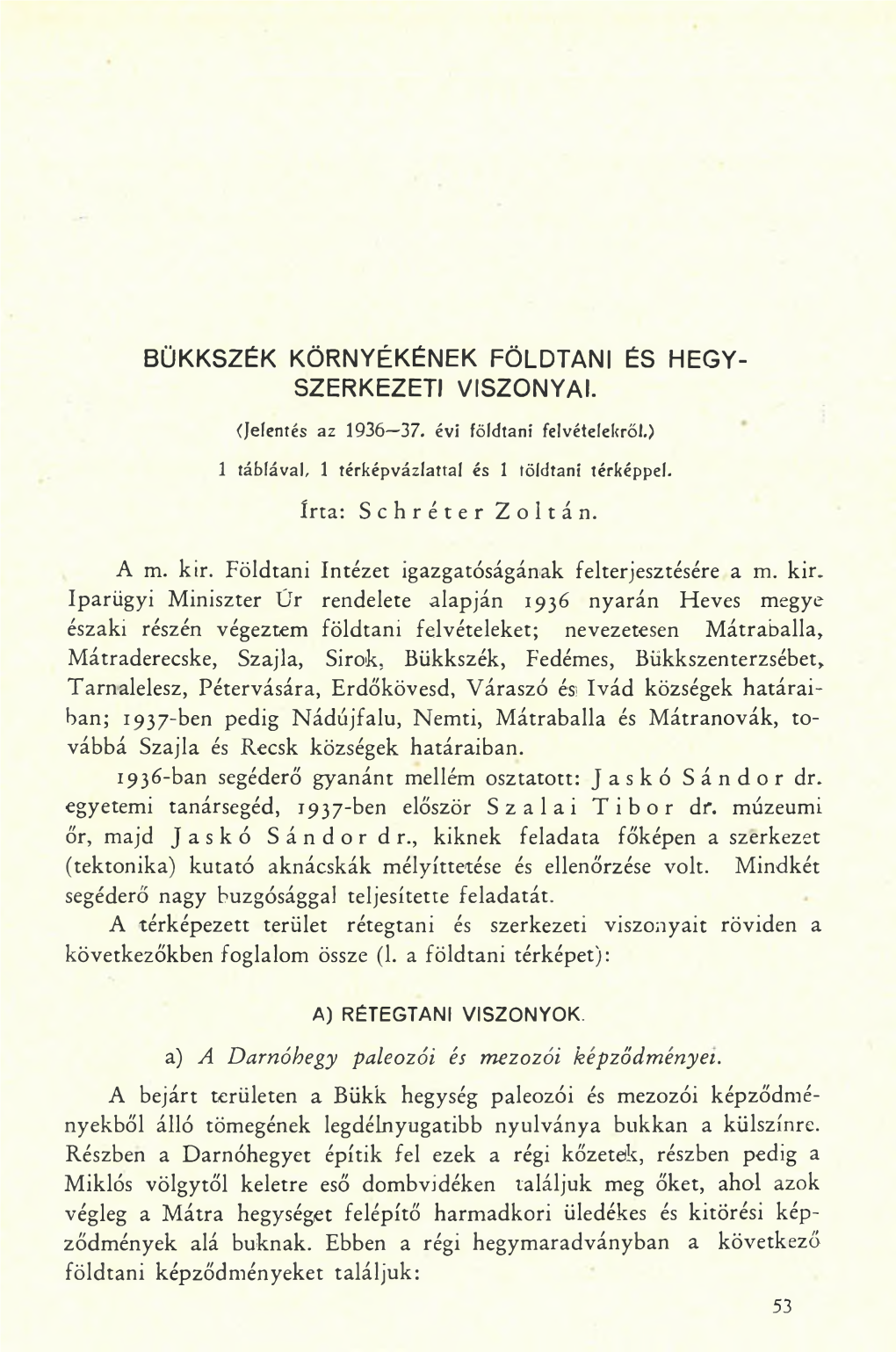 A Magyar Állami Földtani Intézet Évi Jelentése (1936-38) 2.Sz