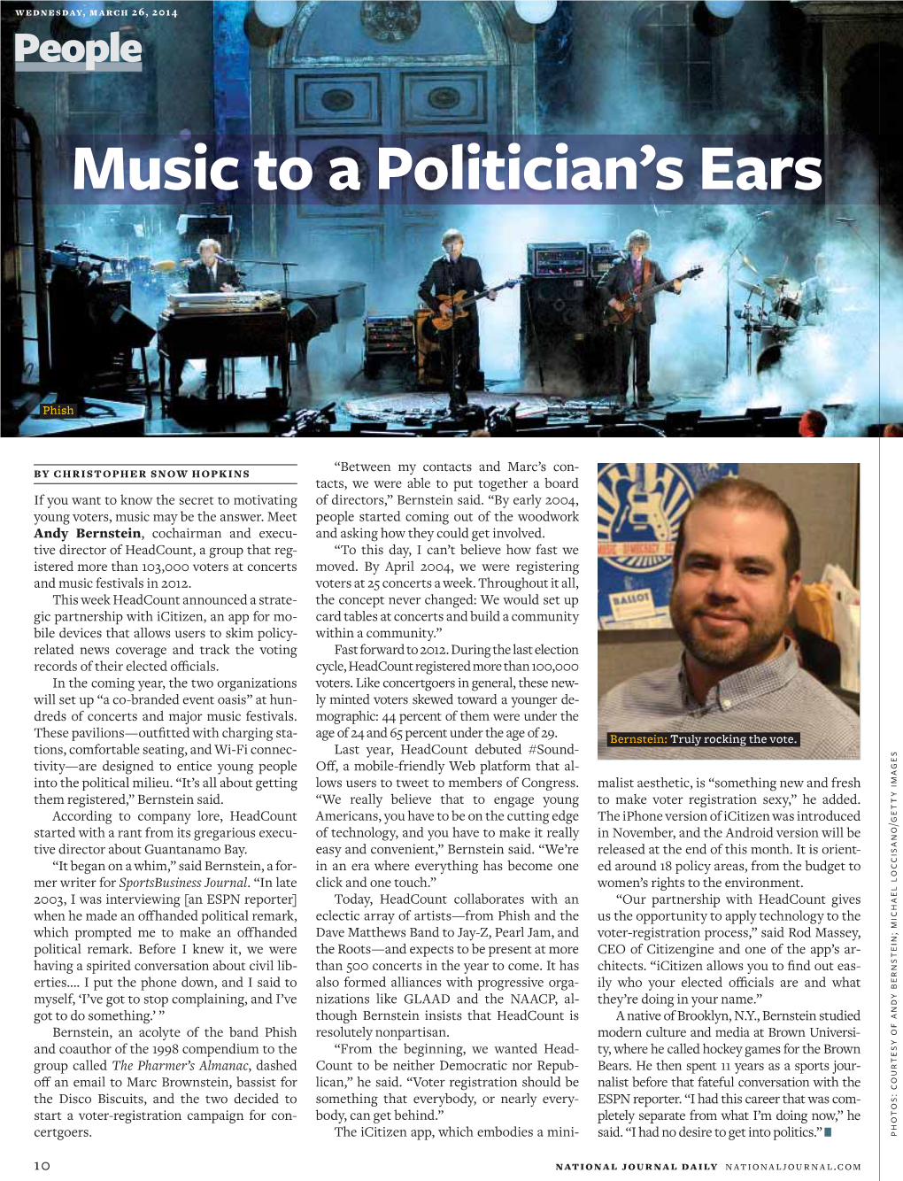 Music to a Politician's Ears