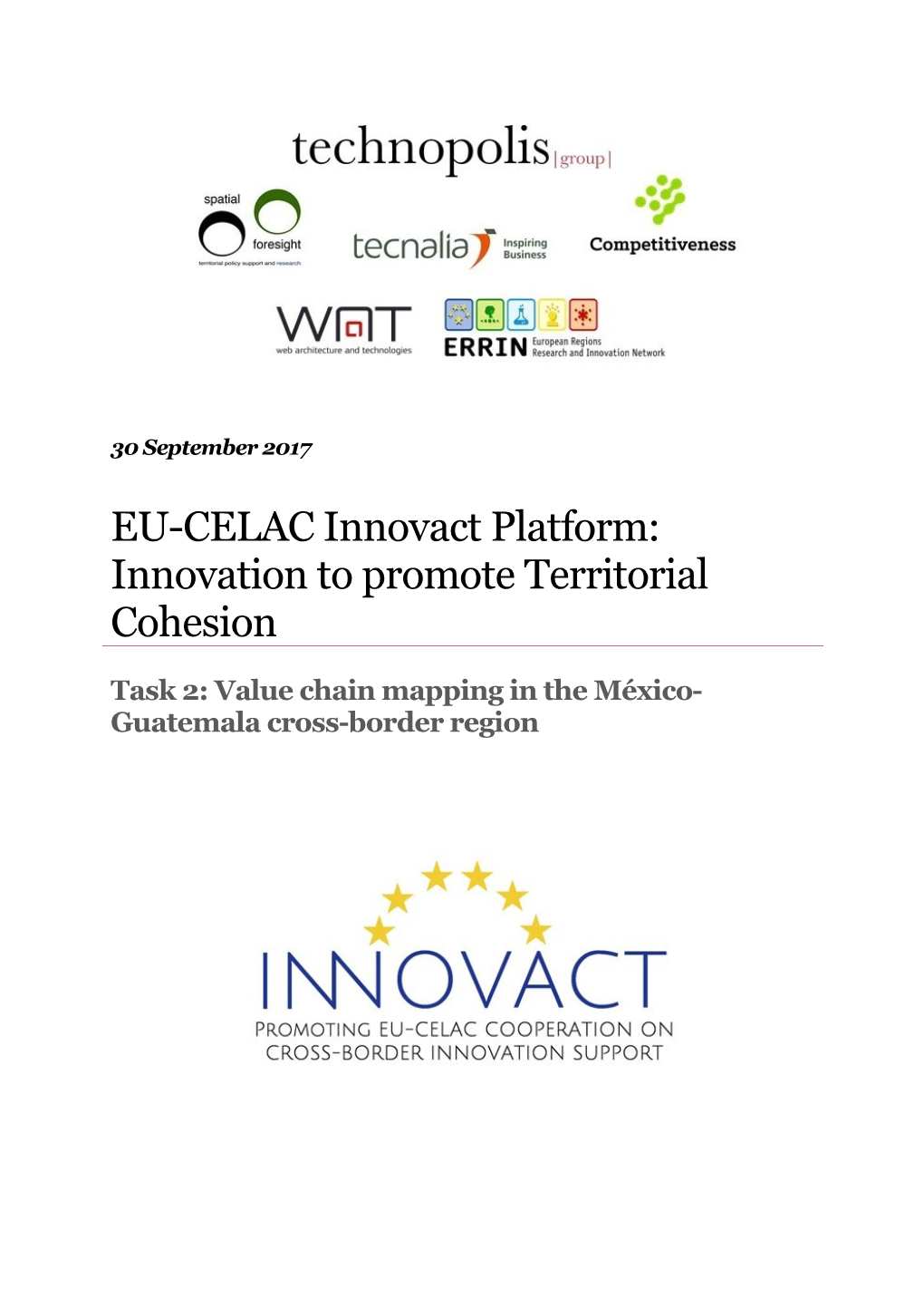 EU-CELAC Innovact Platform: Innovation to Promote Territorial