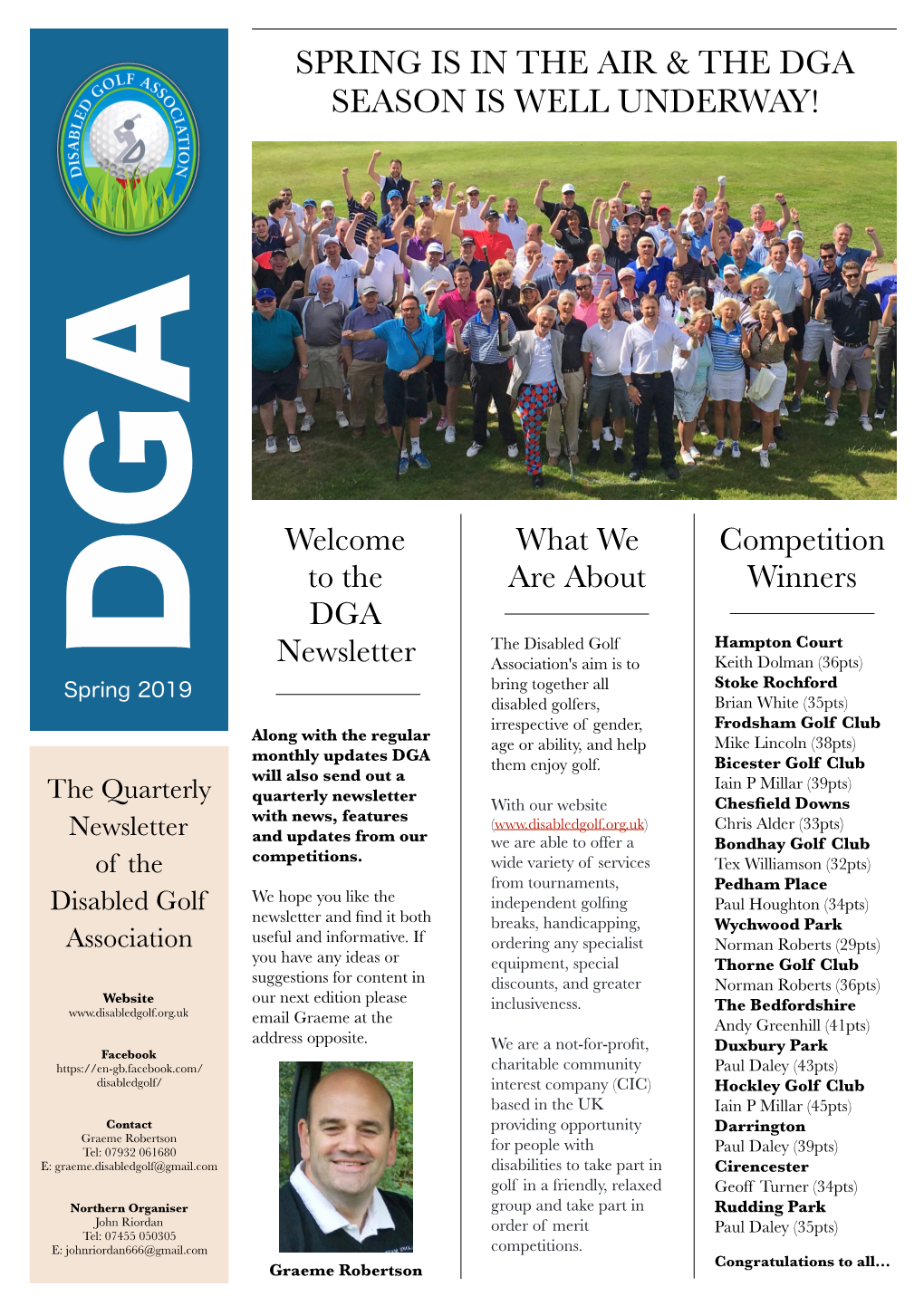 Spring Is in the Air & the Dga Season Is Well Underway!