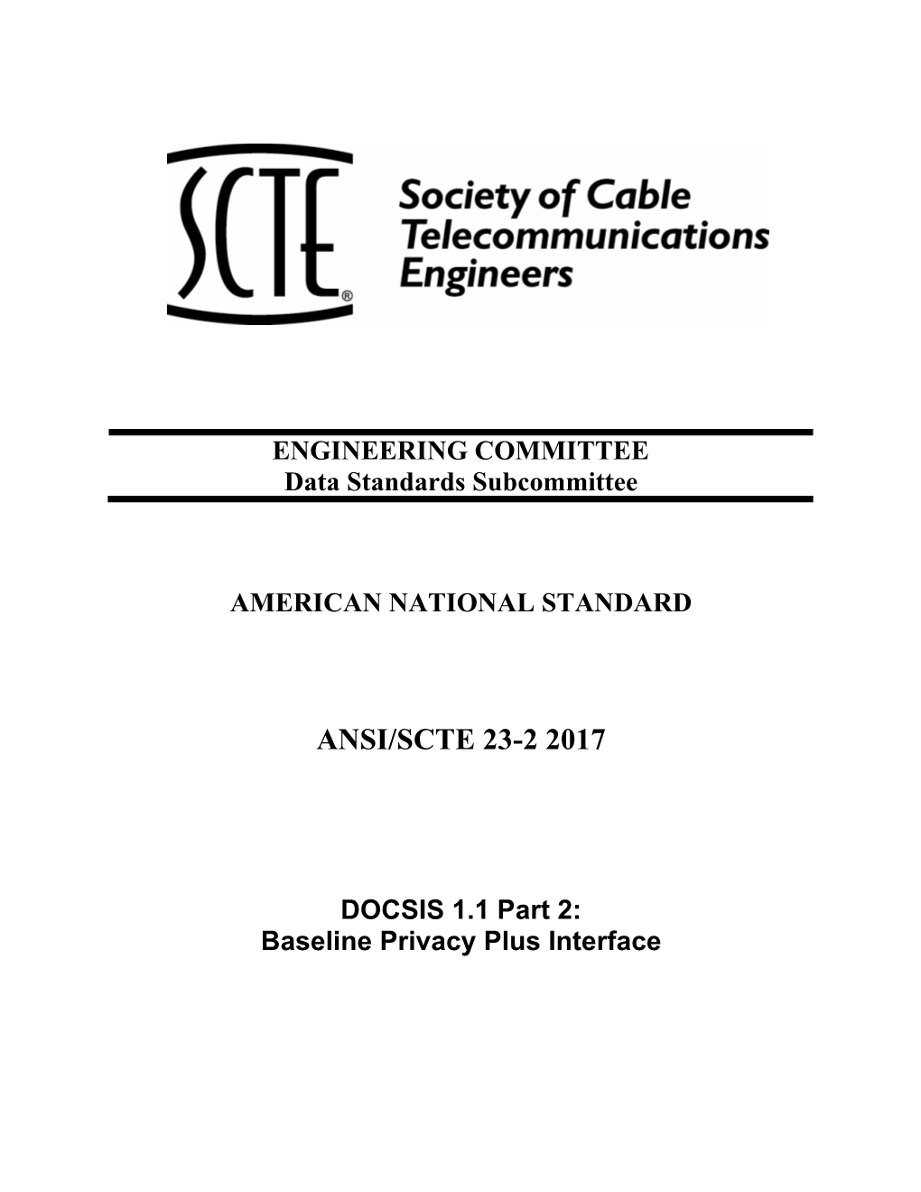 Ansi/Scte 23-2 2017