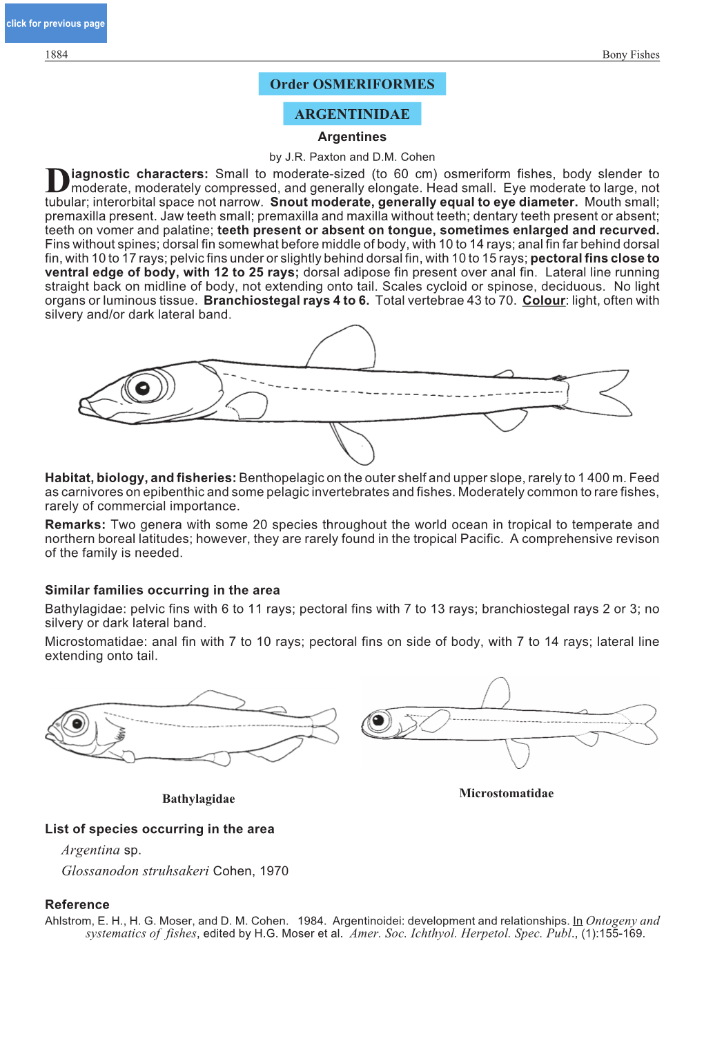 Order OSMERIFORMES