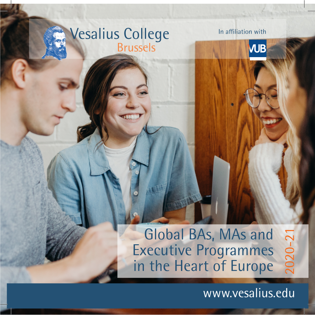 Vesalius College Global Bas, Mas and Executive Programmes in the Heart of Europe 2020-21