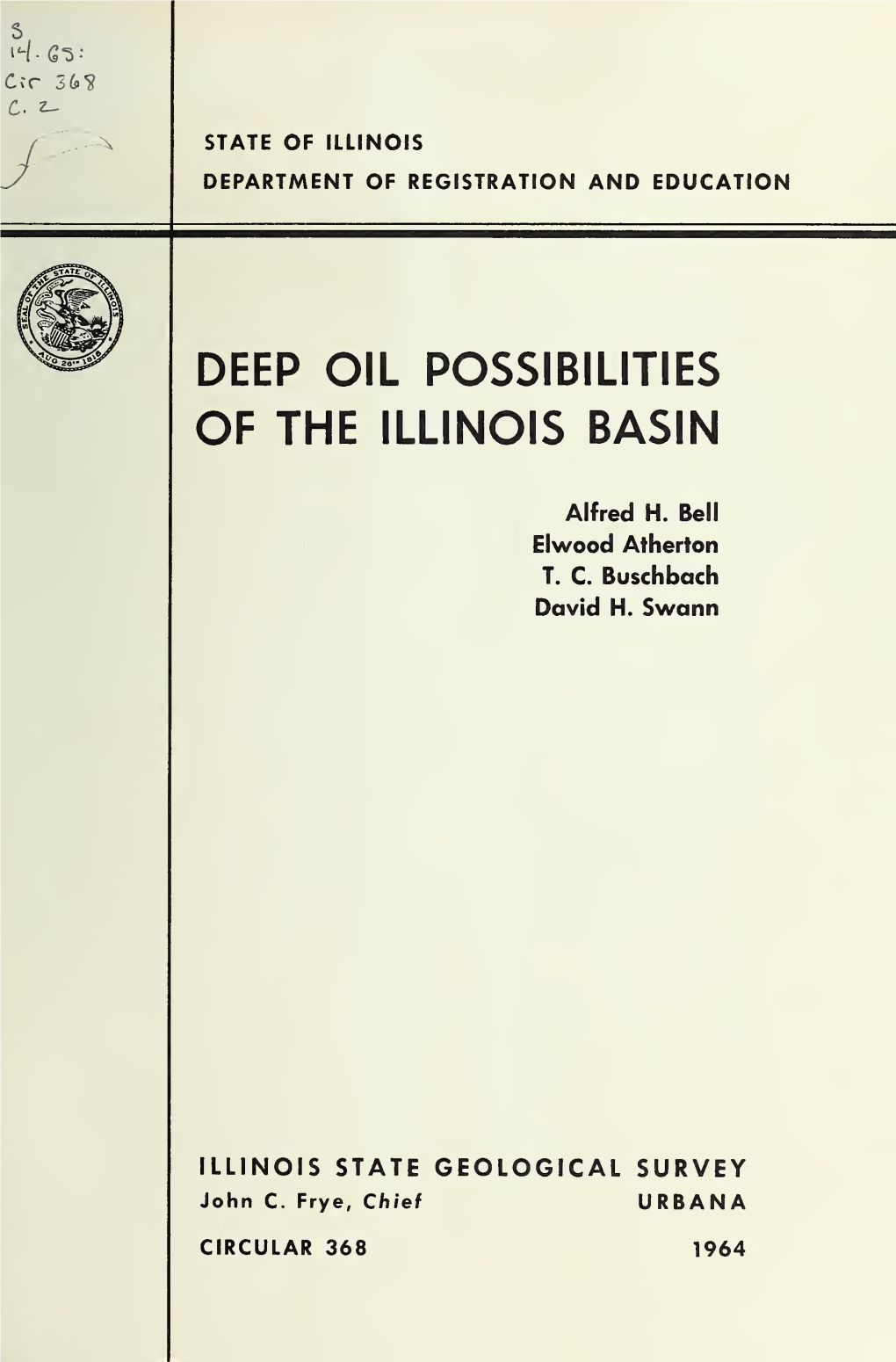 Deep Oil Possibilities of the Illinois Basin