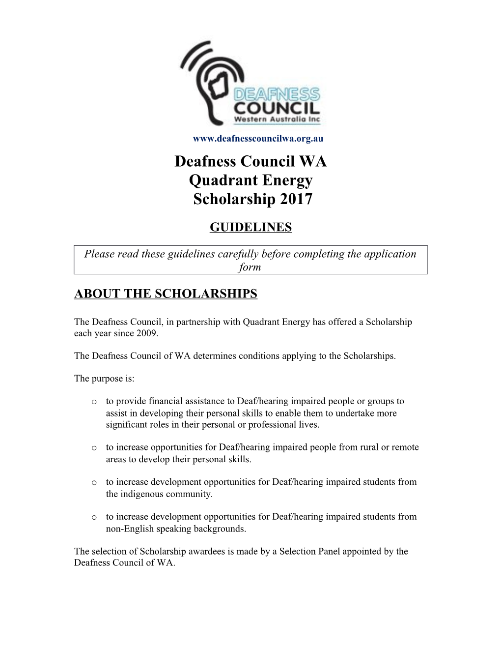 Deafness Council of Wa