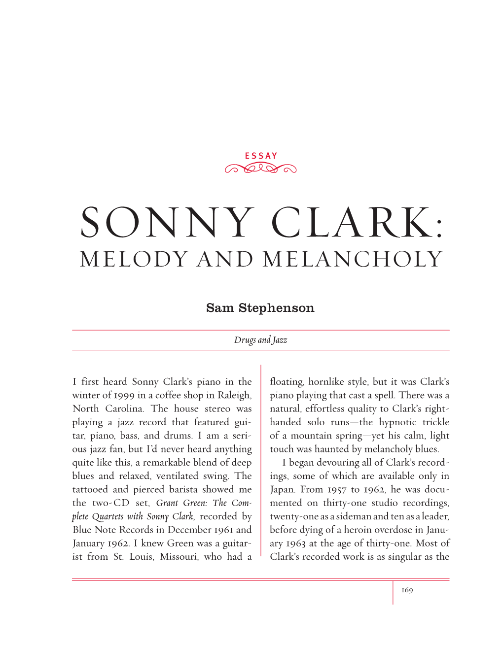 Sonny Clark: Melody and Melancholy