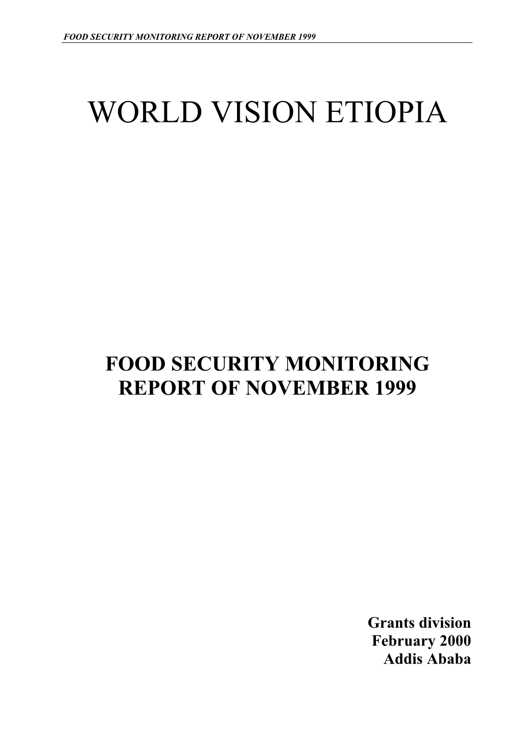 World Vision Etiopia
