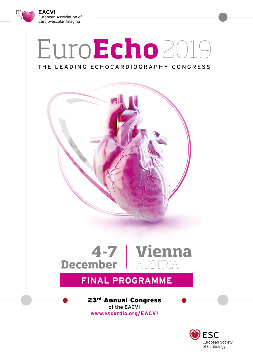 Euroecho2019 the LEADING ECHOCARDIOGRAPHY CONGRESS