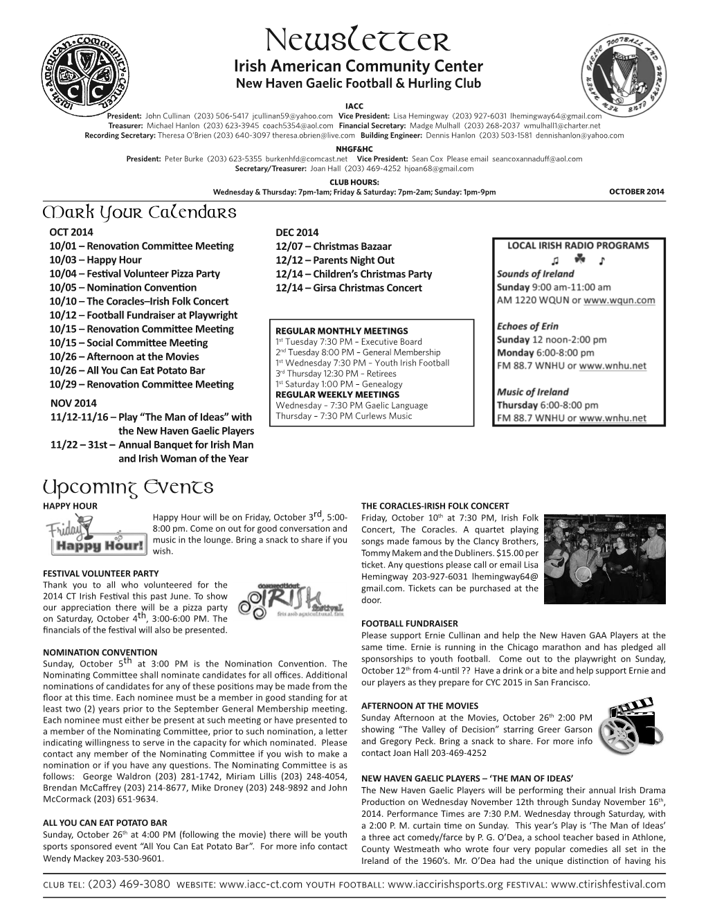 Newsletter They Put on a Great Show and Hopefully We Can Get Them Back Next Year