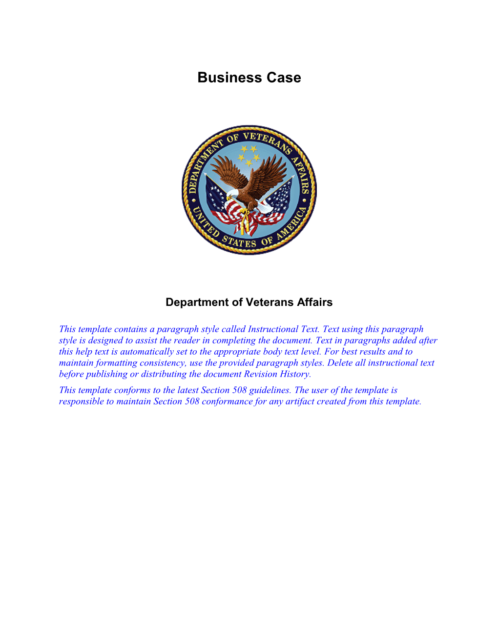 Department of Veterans Affairs s13