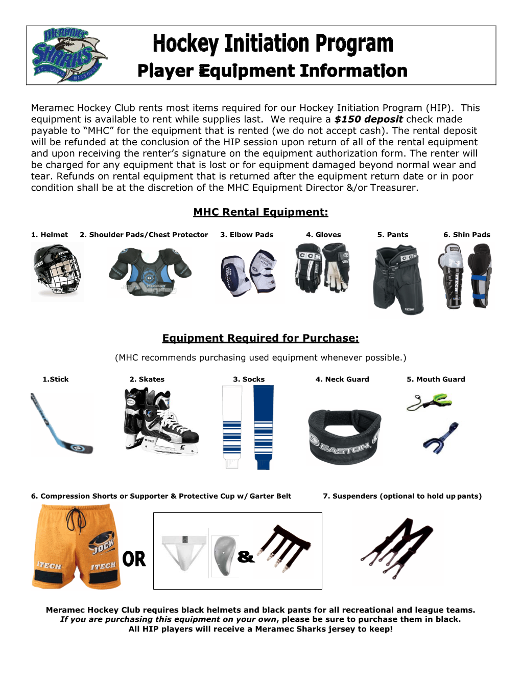 Player Equipment